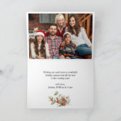 3 PHOTO kerstverlichting Rustige groet Feestdagen Kaart (Binnen)