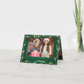 3 PHOTO kerstverlichting Rustige groet Feestdagen Kaart (Achterkant)