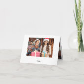 3 PHOTO kerstverlichting Rustige groet Feestdagen Kaart (Achterkant)