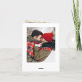 3 PHOTO Modern Gouden Kerstgroet Feestdagen Kaart (Achterkant)