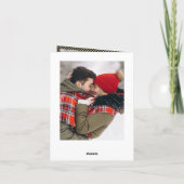 3 PHOTO Modern Gouden Kerstgroet Feestdagen Kaart (Achterkant)