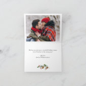 3 PHOTO Modern Gouden Kerstgroet Feestdagen Kaart (Binnen)