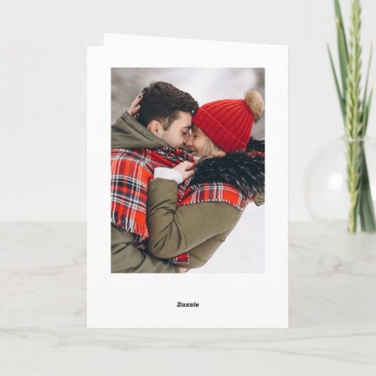 3 PHOTO Modern Gouden Kerstgroet Feestdagen Kaart (Achterkant)