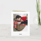 3 PHOTO Moderne Kerst Koord Lichte Groet van het K Feestdagen Kaart (Achterkant)