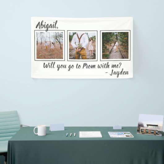 3 Photo Prom of HOCO voorstel Schattigee voorstel  Spandoek (Beurs)