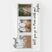 3 Photo Prom of HOCO voorstel Schattigee voorstel  Spandoek (Verticaal)