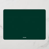 3 PHOTO Sparkle Merry-kerstgroet Gold Folie Feestdagenkaart (Achterkant)