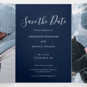 3 Photos Script Wedding Save the Date Drieluik Aankondiging (Binnenkant midden)