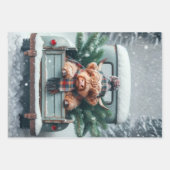 3 Piece Wrapping Paper Decoupage Highland Cow (Voorkant 2)