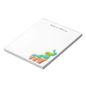 3 Planten met zuidwestelijk Potted Cactus Floral C Notitieblok (Linkerzijde)