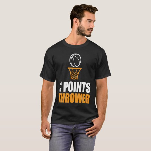 3 Points Thrower I Basketball T-shirt (Voorkant volledig)