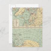 3 Polaire landen Briefkaart (Voorkant / Achterkant)