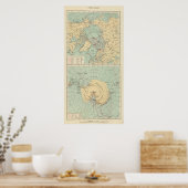 3 Polaire landen Poster (Keuken)