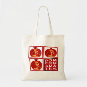 3 Pomegranaat Tote Bag (Voorkant)