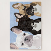 3 Pop Art French Bulldogs Legpuzzel (Verticaal)