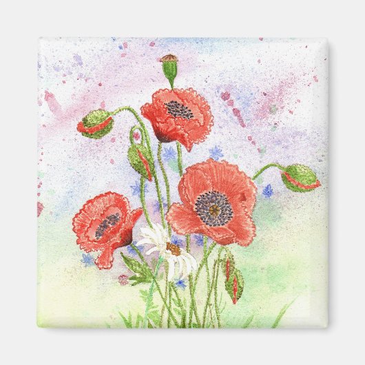 '3 Poppies' magneet (Voorkant)