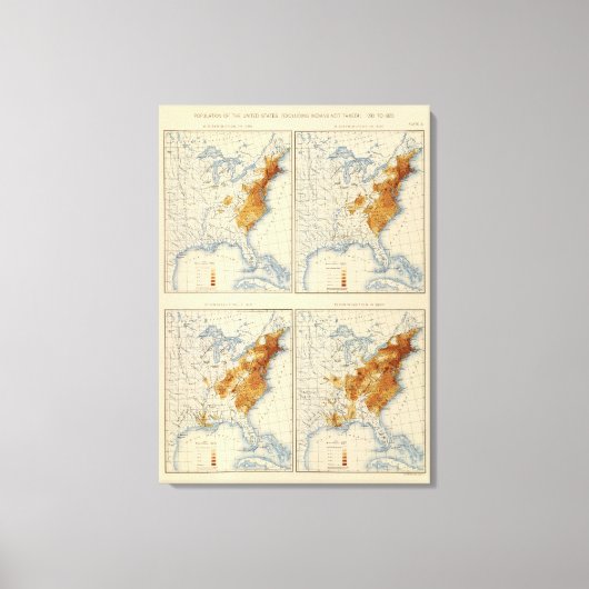 3 Populatie 17901820 Canvas Afdruk (Voorkant)