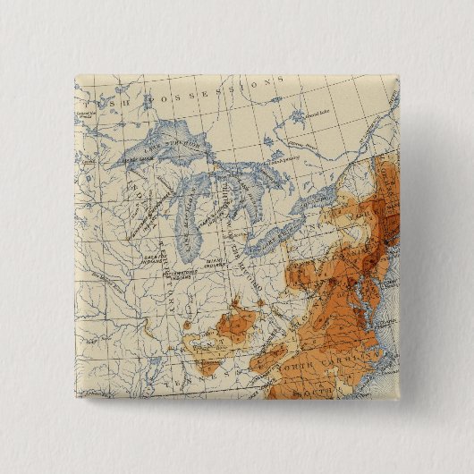 3 Populatie 1800 Vierkante Button 5,1 Cm (Voorkant)