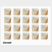 3 Populatie 1800 Vierkante Sticker (Vel)