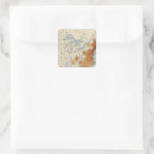 3 Populatie 1800 Vierkante Sticker (Tas)