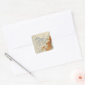 3 Populatie 1800 Vierkante Sticker (Envelop)