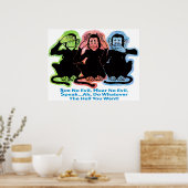 3 Poster apen (Keuken)