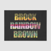 3 Prachtige forelhuiden Tissuepapier (Voorkant)