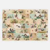 3 Pretty Birds Collage Ephemera Vellen (Voorkant 2)