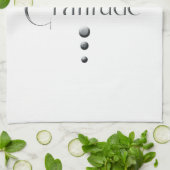 3 punt Silver Block Gratitude Theedoek (Gevouwen)