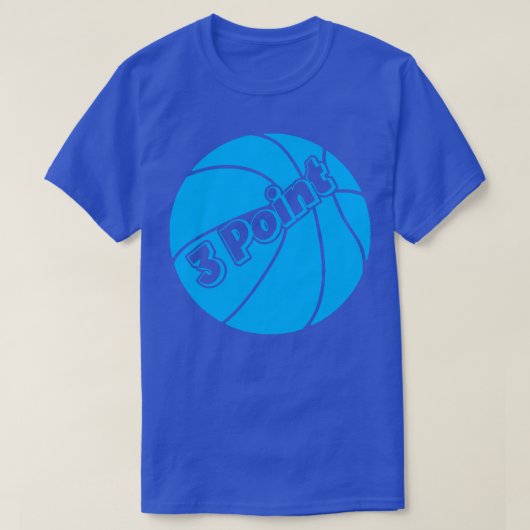 3-punts basketbal Thirt T-shirt (Design voorkant)