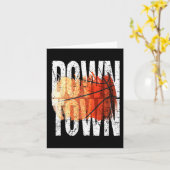 3-punts geschoten basketbal grafisch - Downtown Kaart (Gele Bloem)