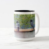 3 Ravens Tweekleurige Koffiemok (Voorkant rechts)