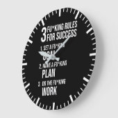 3 regels voor succes - hard, hard en Motivatie Grote Klok (Hoek)