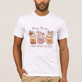3 Retro Halloween Koffie, Hocus pocus Frappuccino T-shirt
