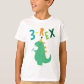 3-Rex Dinosaur Shirt (Voorkant)