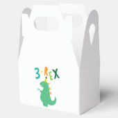 3-Rex Dinosaurus 3e Verjaardag Feest Favor Boxen Bedankdoosjes (Geopend)