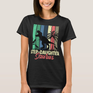 3 Rex-dochter Saurus Dinosaur-stapdochters T-shirt