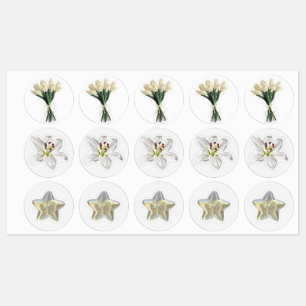 3 RIJ WITTE STICKERS