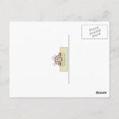 3 rijen rubbereenden briefkaart (Achterkant)