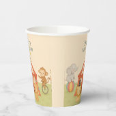 3 Ring Circus Baby Shower Papieren Bekers (Links)