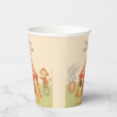 3 Ring Circus Baby Shower Papieren Bekers (Rechts)