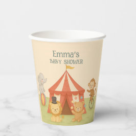 3 Ring Circus Baby Shower Papieren Bekers