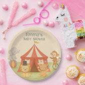 3 Ring Circus Baby Shower Papieren Bordje (Feest)