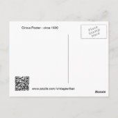 3 Ring Circus - circa 1930 in nood Briefkaart (Achterkant)