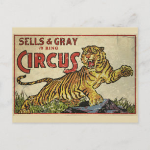 3 Ring Circus - circa 1930 in nood Briefkaart