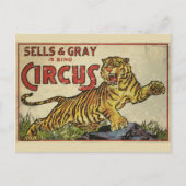 3 Ring Circus - circa 1930 in nood Briefkaart (Voorkant)