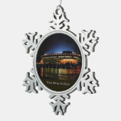 3 Rivers Stadium- Tin Sneeuwvlok Ornament (Rechts)