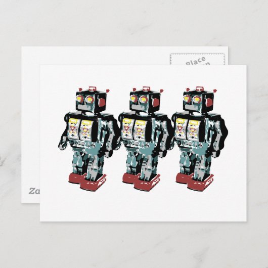 3 Robots Briefkaart (Voorkant / Achterkant)