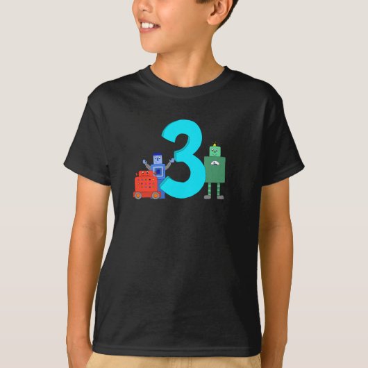 3 Robots T-shirt (Voorkant)