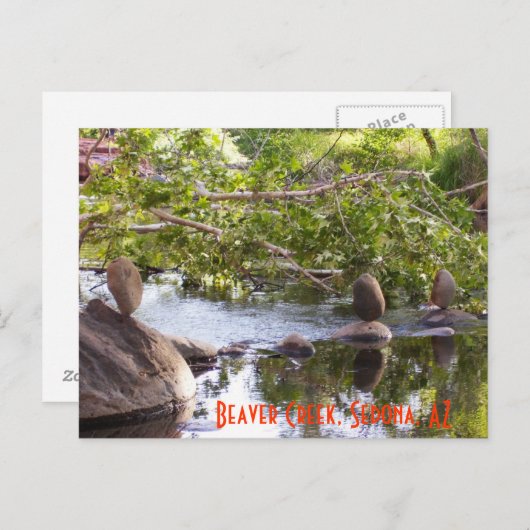 3 rocks_green briefkaart (Voorkant / Achterkant)